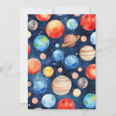 Outer Space Boy 10th Trip Around the Sun Birthday Kaart (Achterkant)