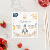 Outer Space Boy Eerste Verjaardag Servet (Insitu)