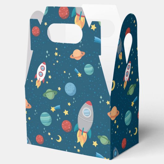 Outer Space Fun gunstboxen Bedankdoosjes (Geopend)