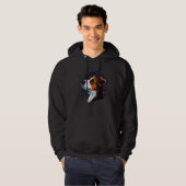 Outer Space Galaxy Astronaut Jack Russell Terrier Hoodie (Voorkant volledig)