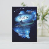 Outer Space Galaxy dank je wel kaart (Staand voorkant)