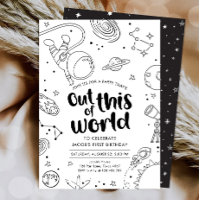 Outer Space Galaxy Uit deze World Boy Verjaardag