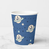Outer Space Out of this World Birthday Papieren Bekers (Voorkant)