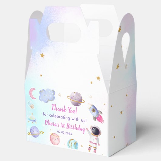 Outer Space Planets & Raketschip Verjaardagsfeest Bedankdoosjes (Geopend)