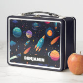 Outer Space Rocket Gepersonaliseerde Kinder Lunch (In situ)
