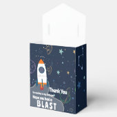 Outer Space Rocket Ship Verjaardagsfeest Bedankt Bedankdoosjes (Geopend)