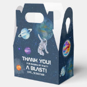 Outer Space Schattige Custom Boys Verjaardagsfeest Bedankdoosjes (Geopend)