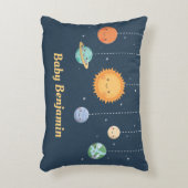 Outer Space Sun en Planets Galaxy Baby Nursery Accent Kussen (Voorkant(Verticaal))