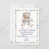 Outer Space Verjaardag dank je wel kaart (Voorkant)