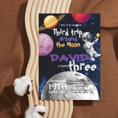 Outer Space verjaardagsfeest astronaut Galaxy Moon Kaart