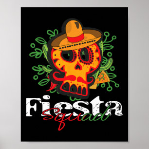 Outfit Cinco de Mayo T-shirt Fiesta Squad Mexicaan Poster