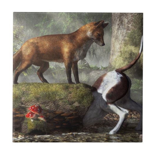 Outfoxed Tegeltje (Voorkant)