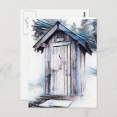 OUTHOUSE ART BRIEFKAARTEN (Voorkant / Achterkant)