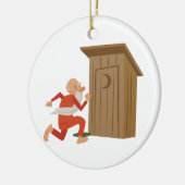 Outhouse Keramisch Ornament (Links)