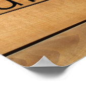 OUTHOUSE rustieke badkamer borden Poster (Hoek)