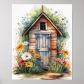 Outhouse Waterverf 4 Poster (Voorkant)