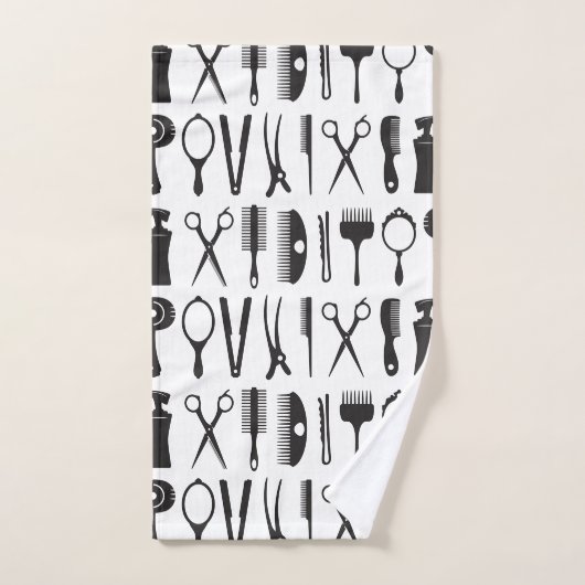 Outil de coiffure motif (Serviette à main)