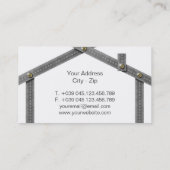 Outil de mètre en métal de Chambre de carte de (Dos)