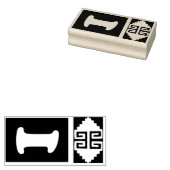 Outil de tampon de conception Aztec du sud-ouest - (Tamponné)