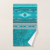 Outil en cuir Turquoise Tribal Navajo (Serviette à main)