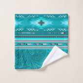 Outil en cuir Turquoise Tribal Navajo (Gant de toilette)