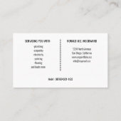 Outil Handyman Services Carte de visite (Dos)