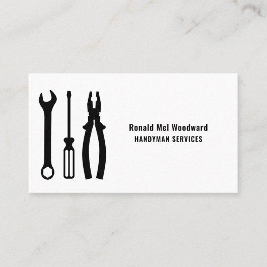 Outil Handyman Services Carte de visite (Devant)