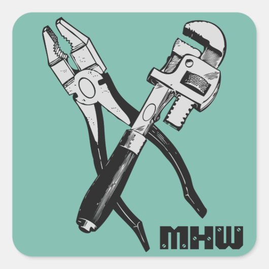 OUTILS autocollants personnalisés (Devant)