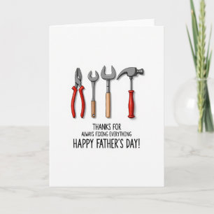 Outils Carte d'art de la fête des pères
