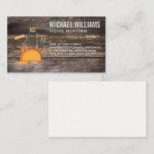 Outils Casquette dur | Cartes en bois (Devant / Derrière)