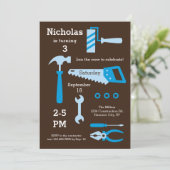 Outils de construction Invitation d'anniversaire (Debout devant)