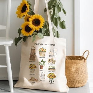 Outils de jardinage à l'aquarelle Sac de jardin de