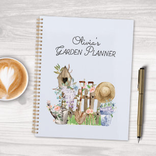Outils de jardinage floraux à l'aquarelle Jardin