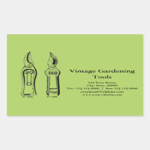 Outils de jardinage vintages Pruners Sticker perso