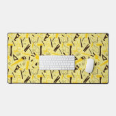 Outils de menuiserie, bois Jaune et Noir (Clavier et souris)