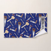 Outils de menuiserie de charpentier personnalisés (Serviette à main)