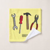 Outils de menuiserie illustration de dessin animé (Gant de toilette)