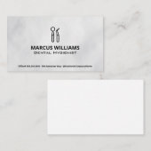 Outils de nettoyage dentaire Carte de visite (Devant / Derrière)