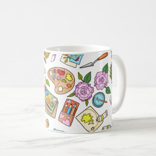 Outils de peinture Impression Mug (Devant droit)