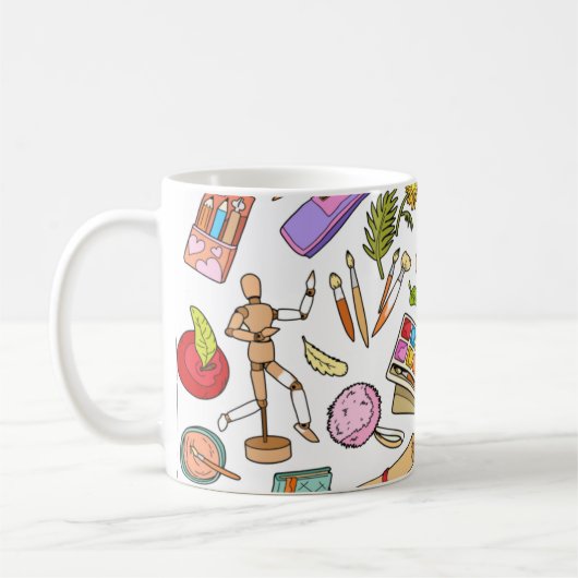 Outils de peinture Impression Mug (Gauche)