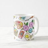Outils de peinture impressions mug (Devant droit)