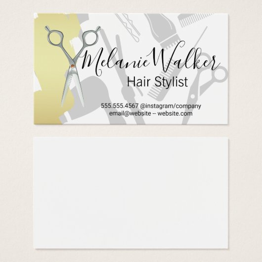 Outils de salon de cheveux (Devant & derrière)