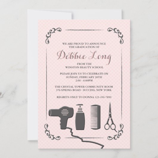 Outils de Styliste Invitation de graduation (Devant)