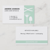 Outils de tondeuse moderne Carte de visite d'entre (Devant / Derrière)