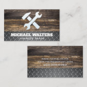 Outils de travail | Boiseries Carte de visite en a (Devant / Derrière)