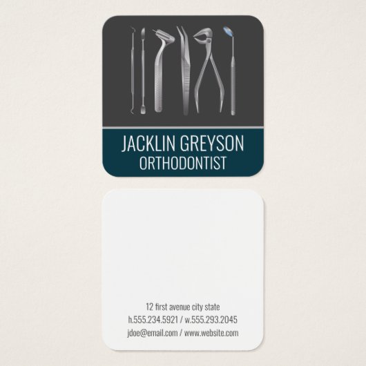 Outils dentaires (Devant & derrière)