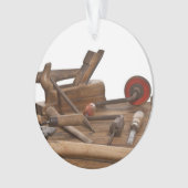 Outils en bois de charpentier (devant)