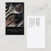 Outils foncés Accueil Réparation Carte de visite d (Devant / Derrière)