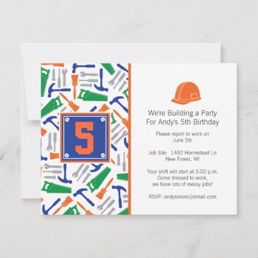 Outils Invitation d'anniversaire (Devant)