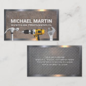 Outils main du matériel | Vieux Carte de visite mé (Devant / Derrière)